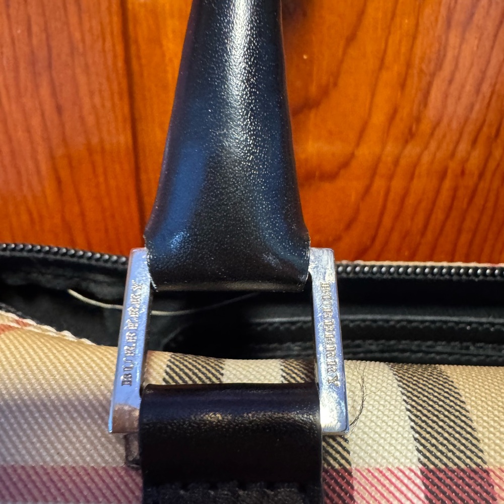 Burberry Tan and Black Plaid Speedy Satchel - Picture 10 of 13